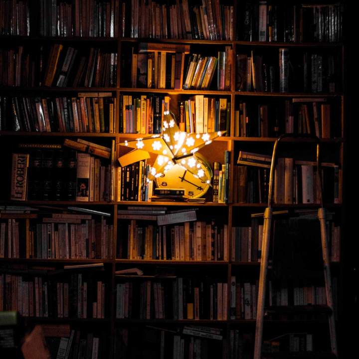 vintage stack of books