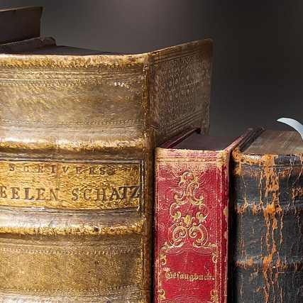 row of classic hardcovers